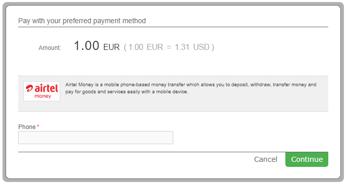 1 Payment instructions