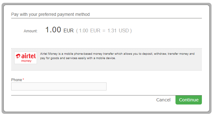 1 Payment instructions